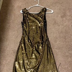 Rue 21 gold dress